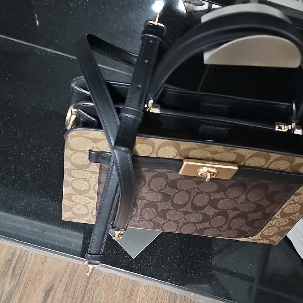 Coach Classic Brown and Tan Handbag